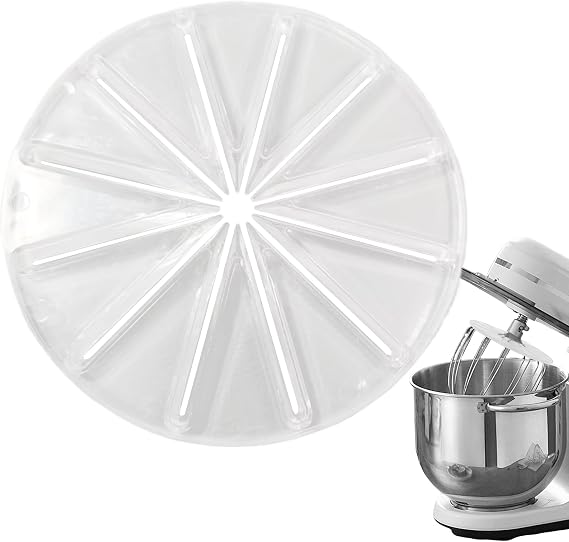 Whisk Cleaning Wiper Kitchen-Aids, Anti-Splatter Baffle for 6-Wire Whisks, Non-Scratch Mixer Attachment for Kitchen for Dormitory Hotel Restaurant Apartment Businesses Rental Cafe Bakery