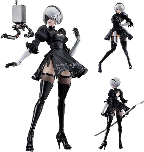 2B Figure Anime Game Character Movable Action Figure Model 16CM