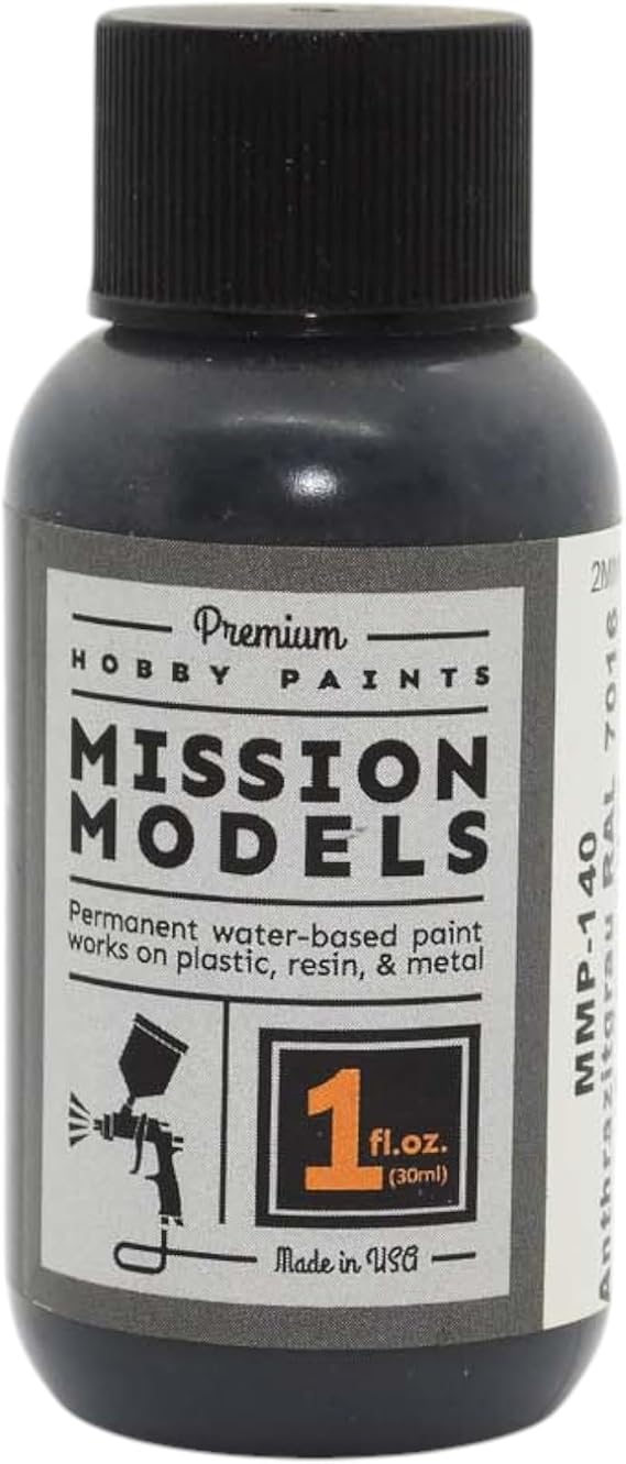 MISSION MODELS Anthrazitgrau RAL 7016 Akrilik Boya 1 oz, MIOMMP140