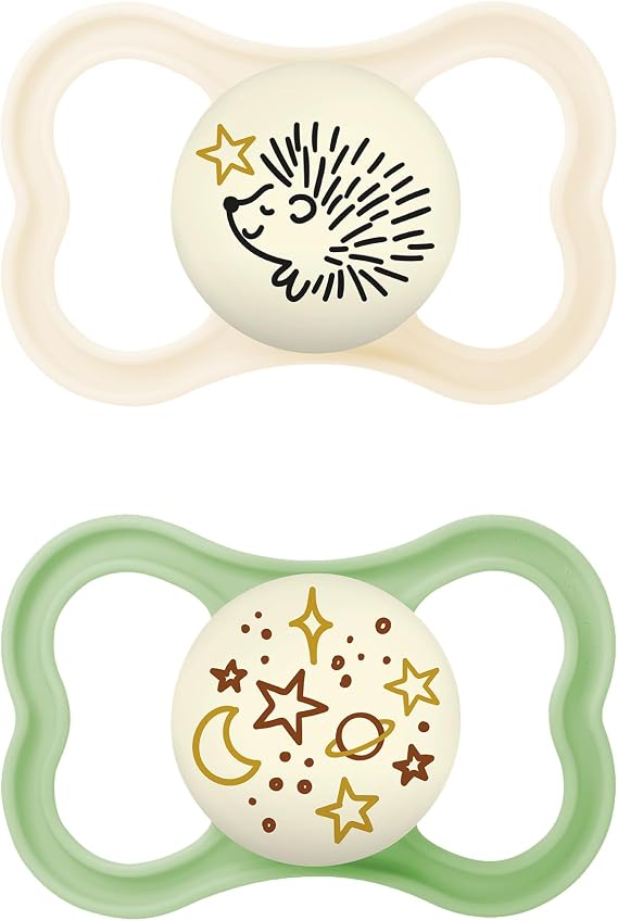 MAM Supreme Pacifier for Babies +16 Months, Neutral Matt, 2 Units