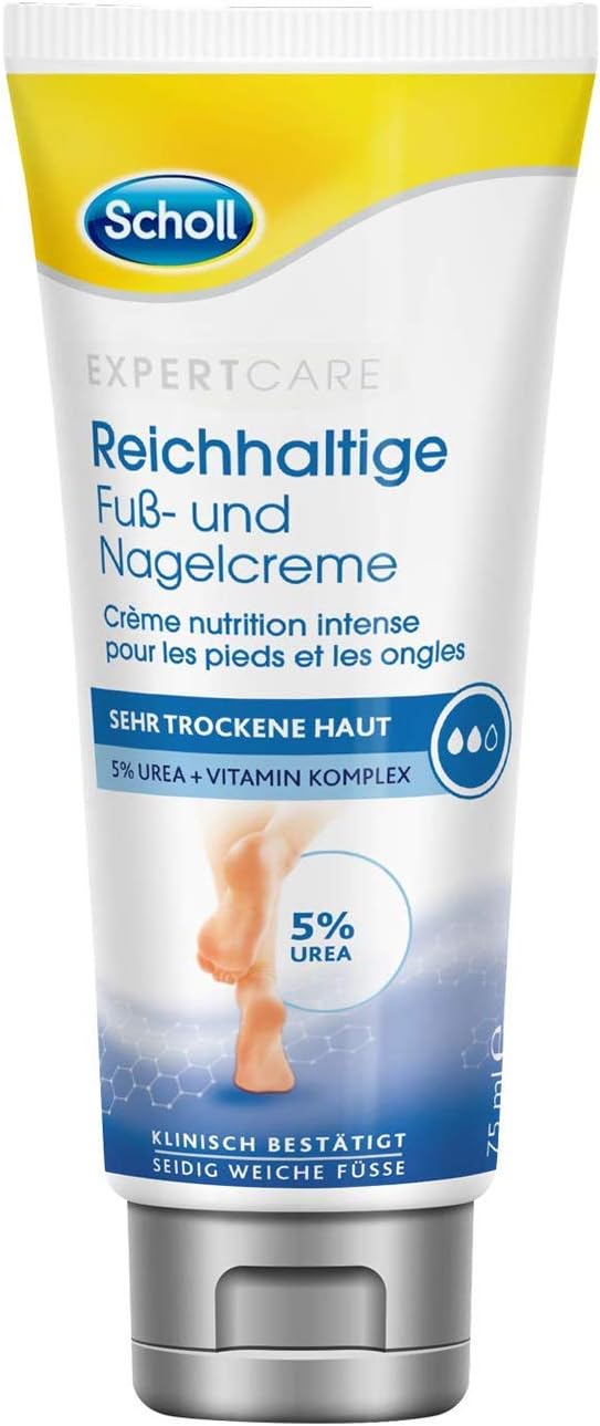 Scholl Ayak Ve Tırnak Kremi, Üre Bakımından Zengin (%5), 75 Ml