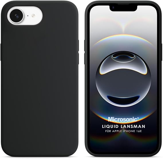 Microsonic Apple iPhone 17e için Kılıf Liquid Lansman Silikon Siyah [iPhone 17e ile Uyumlu Kılıf - Siyah]