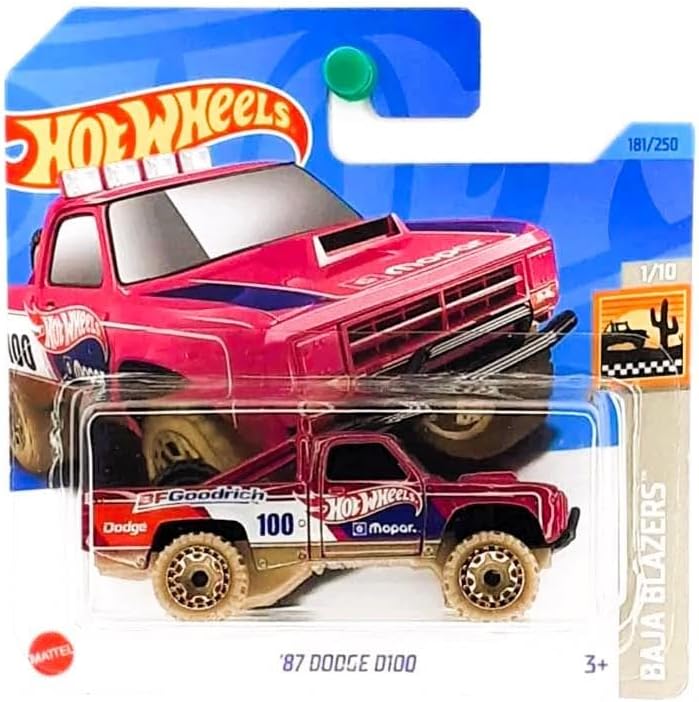 Hot Wheels Single Cars 87 Dodge D100 HKG73