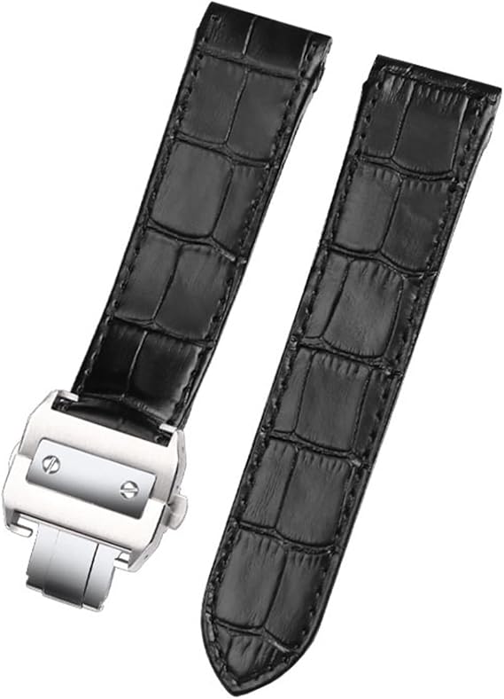 Genuine Leather Watch Strap for Cartier Santos 100 Leather 20mm 23mm Watchband