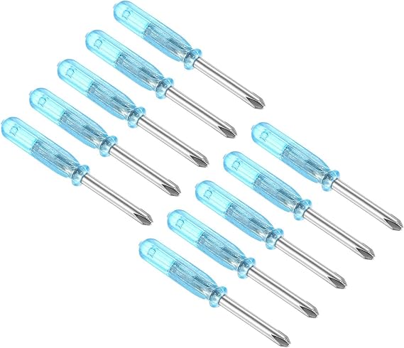 TOP-VIGOR Mini Phillips Screwdriver 3mm Cross Head 45mm Length 10pc