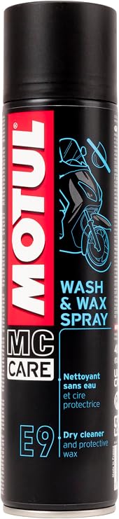Motul E9 Wash & Wax Spray 400 ML Temizleme ve Parlatma Spreyi