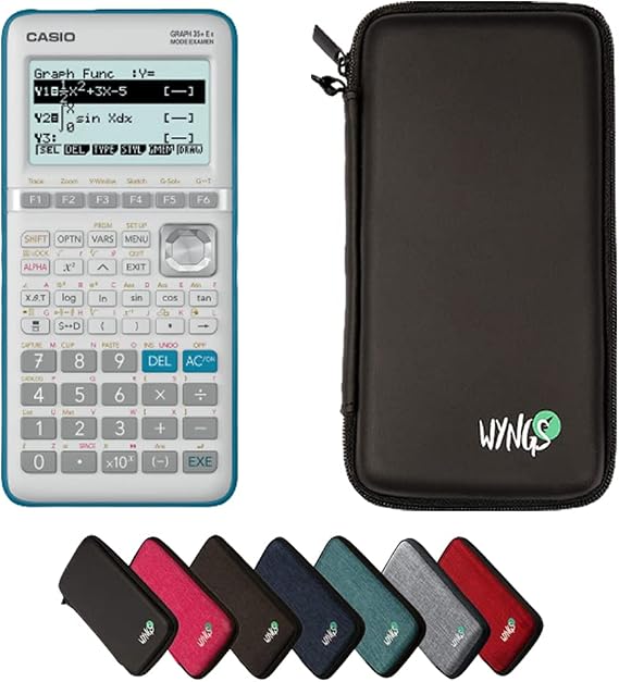 Casio Graph 35+E II including a WYNGS protective case in Black - Basic Set (French)
