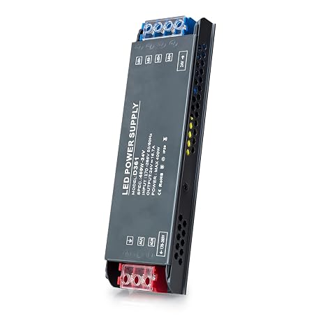 24V LED Driver 400W LED Transformer AC 240V to DC 24 Volt 16,6A Ultra Slim Power Supply Constant Low Voltage Switching, Adapter for Strip Light Cabinet Lights