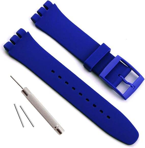 GreenOlive 17mm 19mm 20mm Waterproof Silicone Replacement Watch Strap