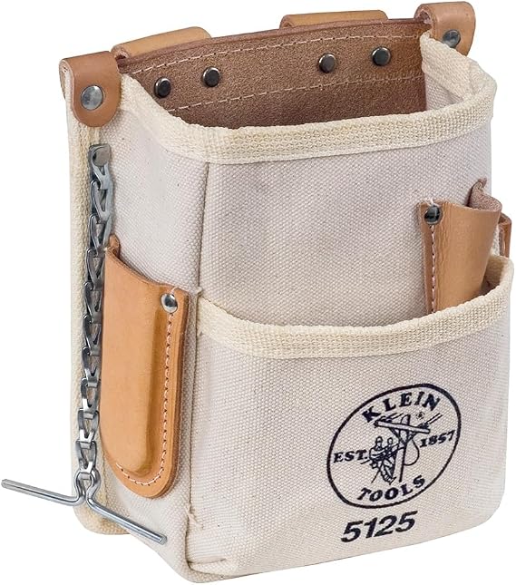 Klein Tools Tool Pouch 5-Pocket White 5125
