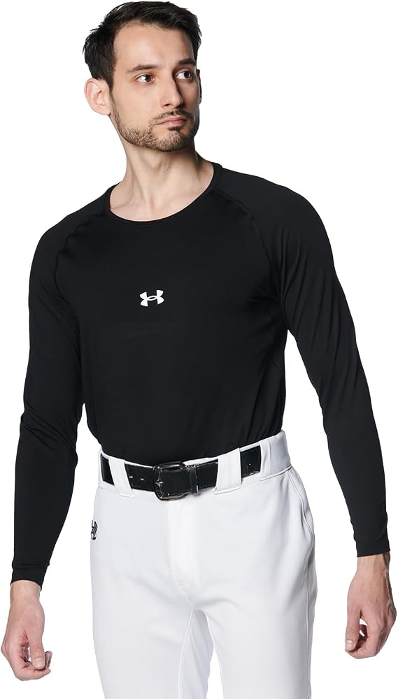Under Armour トレーニングベースレイヤーUAヒートギア コンフォート フィッティド ロングスリーブ クルーネック シャツメンズ