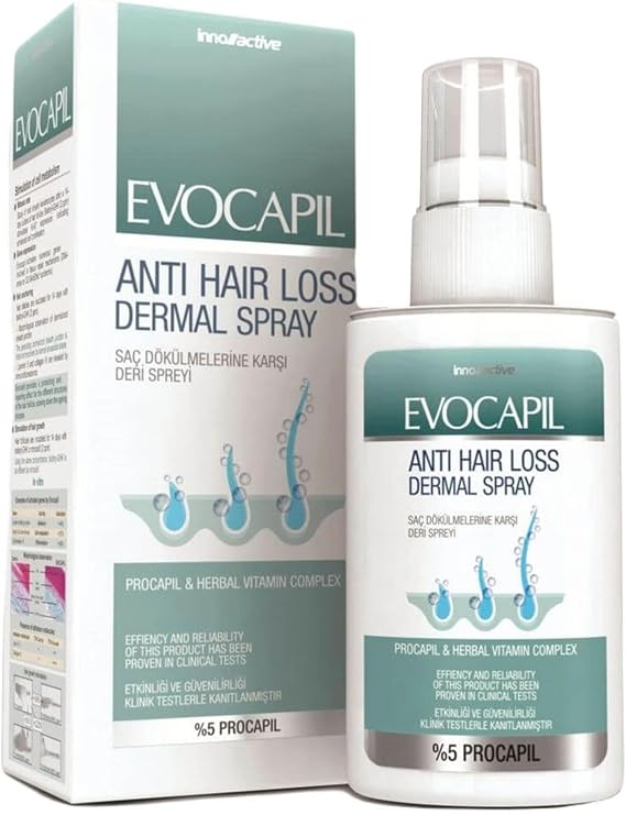 Evocapil Saç Dökülmesine Karşı Dermal Sprey, 60 ml, 3'lü Set