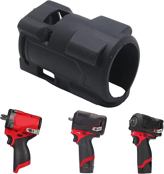 49-16-2563 Impact Driver Protective Boot, Replacement for M12 Fuel 1/2 and 3/8 Inch Stubby, Compatible with Models 2562-20, 2563-20 (Black)