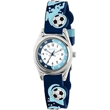 Tikkers 3D Football Silicone Strap Watch & Drawing Pad Set