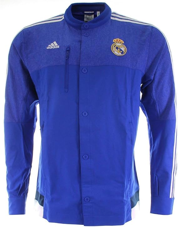adidas Real Madrid CF Anthem Jacket (BOBLUE/White)