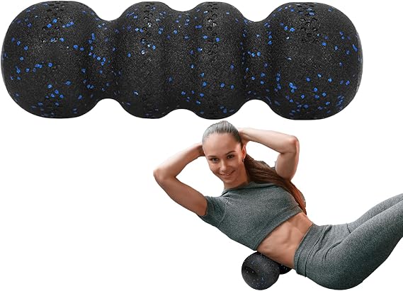 Foam Rollers - High Density Back Roller | Deep Tissue Muscle Massager, 33cm High Density Wave for Yoga Recovery, Gym Accessory for Mobile Release