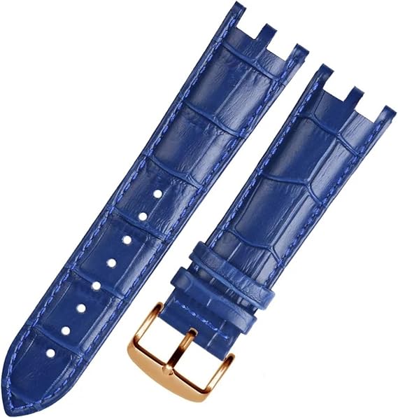 Double Notch Watch Strap 22mm, Compatible With Versace V-RACECHRONO Leather Watch Strap GTM Accessories