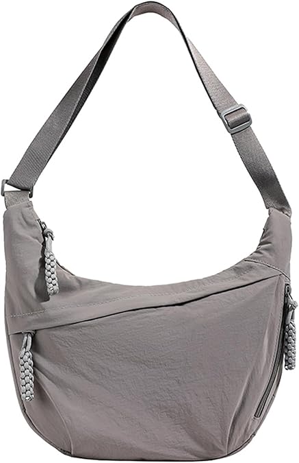 Half Moon Bags For Women - Nylon Crescent Bag For Women With Adjustable Strap - Sling Bag Womens With Multi Pockets Travel Daily Use - Side Hobo Shoulder Bags