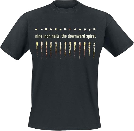 Nine Inch Nails Downward Spiral Men's Short-Sleeved T-Shirt Black Regular/Regular Fit