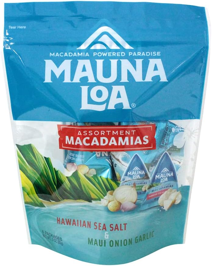 Maunaloa Macadamia Nuts Mini Assorted Bag