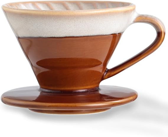 01 Ceramic Coffee Dripper Filter Pour Over Coffee Dripper Portable Hand Drip Cone Coffee Maker Set For Home Baristas