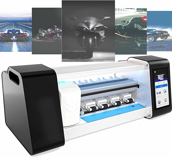 Automatic Screen Protector Cutting Machine, Hydrogel Film Cutter, 220V, Max Cutting Size 16 Inches, Supports 17 Languages for Tablets, Mobile Phones, Watches