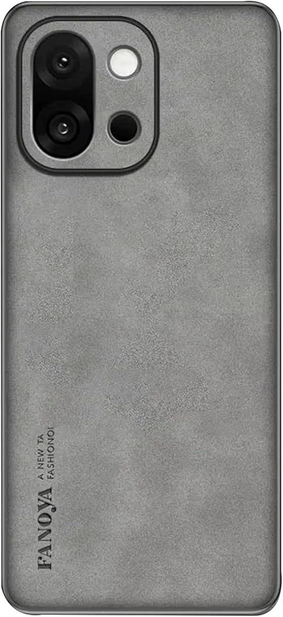 Microcase OnePlus 13T için Luxury Leather Series Deri Desenli Plastik Koruma Kılıf - AL8125 (Siyah)