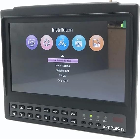 KPT-716ST Plus DVB-T2+S2 COMBO Satellite Finder CCTV Camera LCD 4.3 Inch Signal Test Vs KPT-736HD GTmedia V8 Finder 2