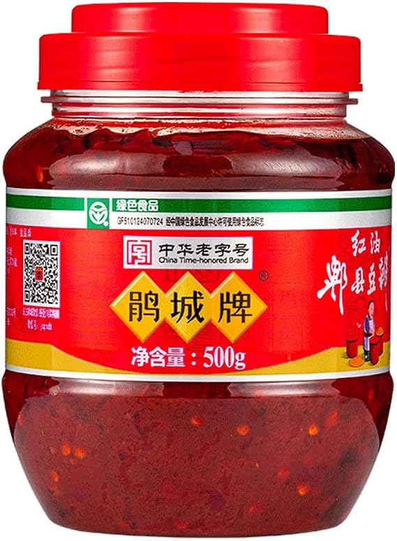 Juan Cheng Hot Chilli Paste With Broad Beans (Hong You Douban) 500g - Authentic Chinese Hot Chilli and Broad Bean Paste for Cooking