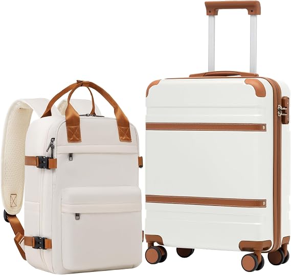 COOLIFE EasyJet Cabin Suitcase 55x40x20 and Ryanair Hand Luggage 40x30x20
