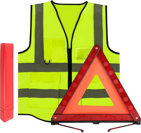 Warning Triangles, 2 In 1 Car Emergency Breakdown Safety Triangles