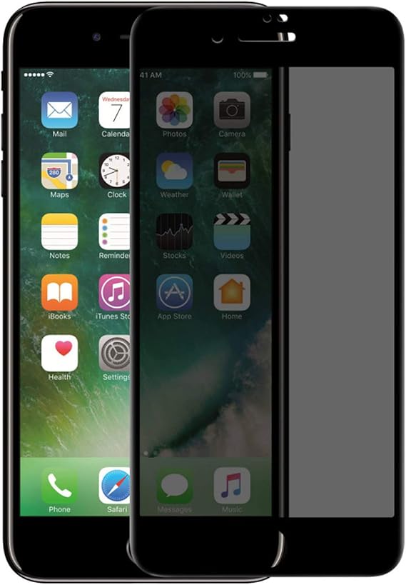 Microsonic Apple iPhone 8 Privacy 5D Gizlilik Filtreli Cam Ekran Koruyucu Siyah [iPhone 8 ile Uyumlu Ekran Koruyucu]