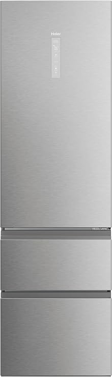 Haier 3D 60 Series 7 Pro HTW7620ANMG – Combi Refrigerator, 414L, Drawers, Direct Access, WIFI, Wine Rack, Motor Inverter, My Zone Pro, Humidity Zone, Total No Frost, 59.4 x 205 cm, Daylight LED, Stainless Steel [Energy Class A]