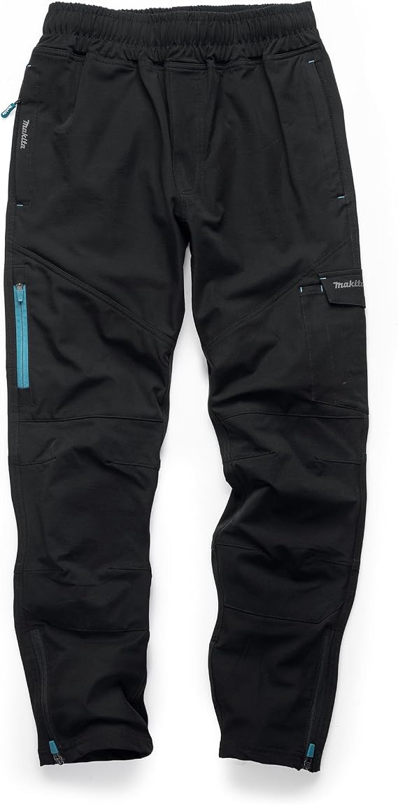 Makita Axis Stretch Jogger - Workwear Site Trousers - Black