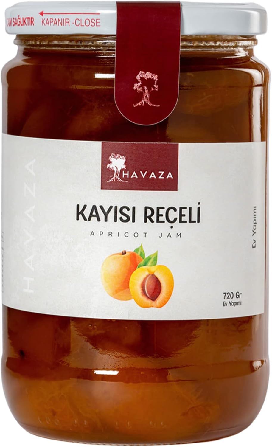 HAVAZA Apricot Jam - 720 gr. Homemade