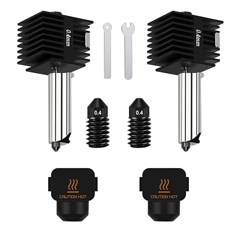 2PCS 0.4mm ホットエンドプリントヘッドノズルキット Bambu Lab A2L/A1/A1 Mini用