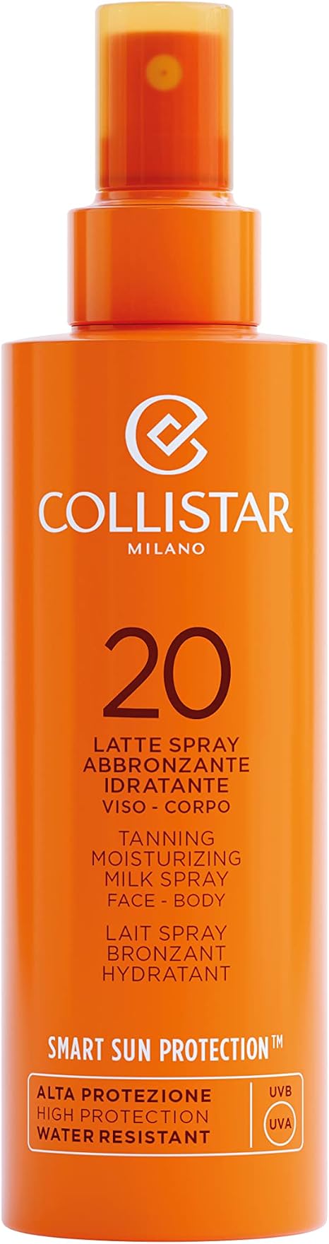 Collistar Latte Spray Abbronzante Idratante SPF20 Viso e Corpo, 200ml