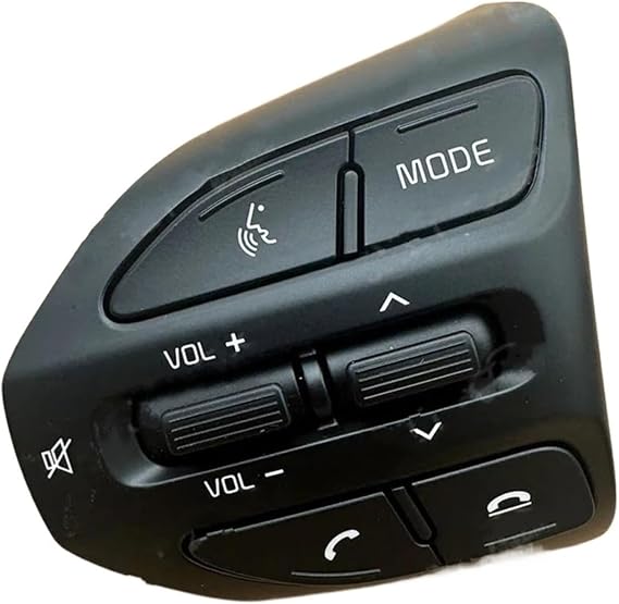 Car Steering Wheel Multi-Function Buttons For Kia For RIO K2 For Picanto For X-Line Steering Wheel Multimedia Remote Control Switch Cruise Control Button(Shape D)
