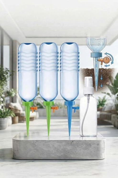 Transformacion Çiçek Damlama Sulama Şişe Aparat Seti 3 Şişe, 714002