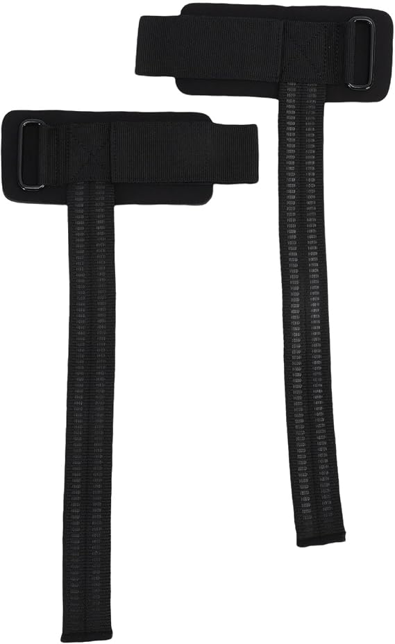 Weight Lifting Straps, 2PCS Adjustable Weight Lifting Wrist Support with D Ring for Gym Training Deadlifting Cable Machine Workout