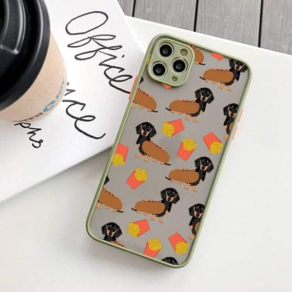 Dog Phone Case for iPhone X XR XS 7 8 Plus 11 12 13 pro MAX 13mini Translucent Matte Case,A8,for 11 pro max