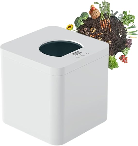 Electric Composter for Kitchen, 3.3L Odorless Smart Compost Bin, 2 Modes, Food Waste to Fertilizer, Smart Electric Composter for Kitchen,110V