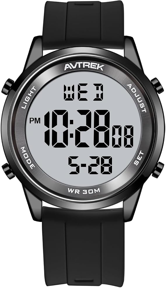AVTREK Men’s Digital Watch for Business Sports Ultra-Thin Wrist Watch