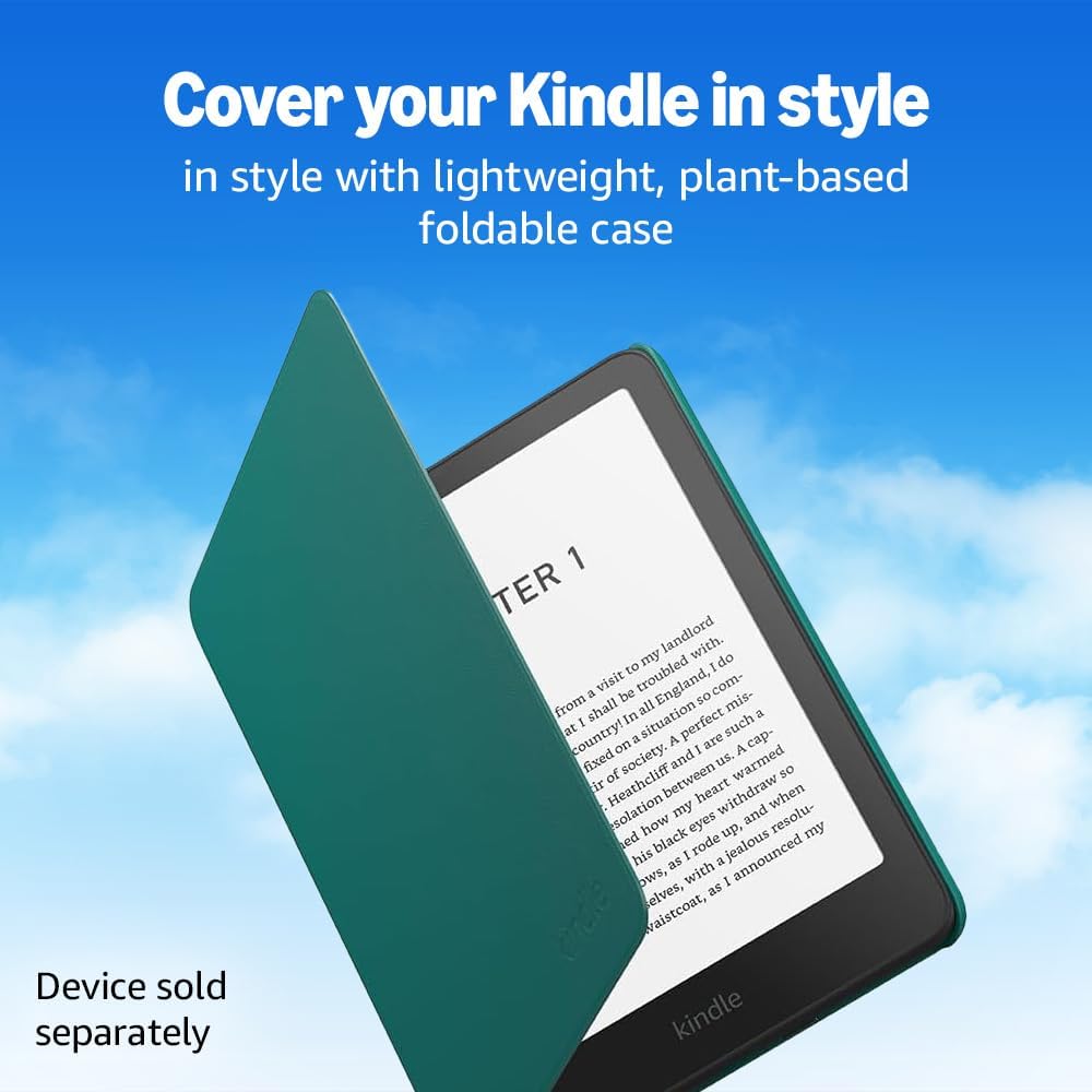 Amazon Kindle Paperwhite and Amazon Kindle Colorsoft Case, Lightweight and Foldable Protective Cover – Plant-Based Cover