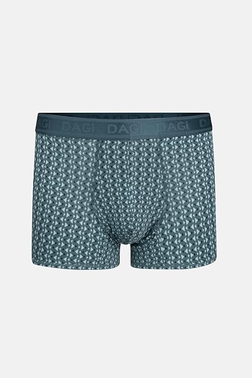 Dagi Erkek Boxer Su Yeşili 4210 Desenli Micro Modal