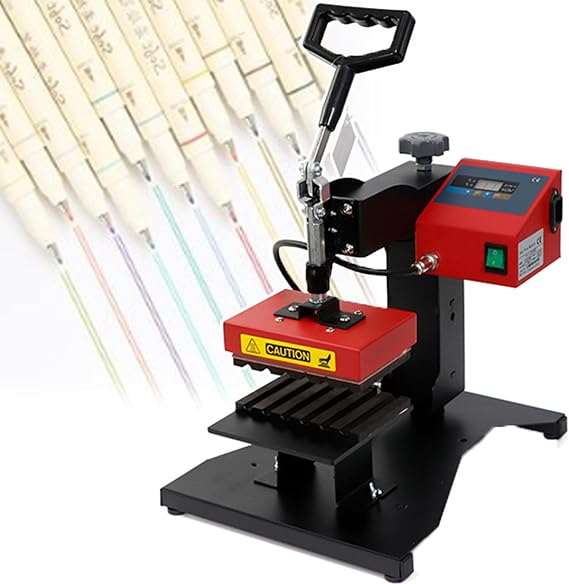 3D Pen Sublimation Machine, with 2 in 1 Control Panel, Time and Temperature Control Sturdy Durableballpoint Pen Press Machine, Digital Pen Heat Press Machine