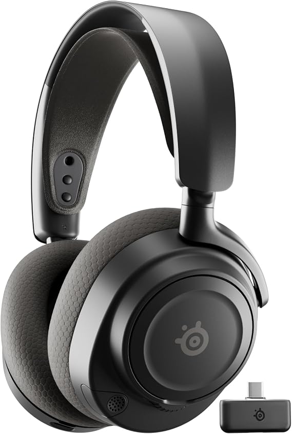 SteelSeries Arctis Nova 7 Wireless Gen 2 - Wireless Gaming Headset for PC - Compatible with PC, PS5, Switch & more - Mobile App Control - 50+ HR with Fast Charge - Mixable 2.4GHz/Bluetooth - Black