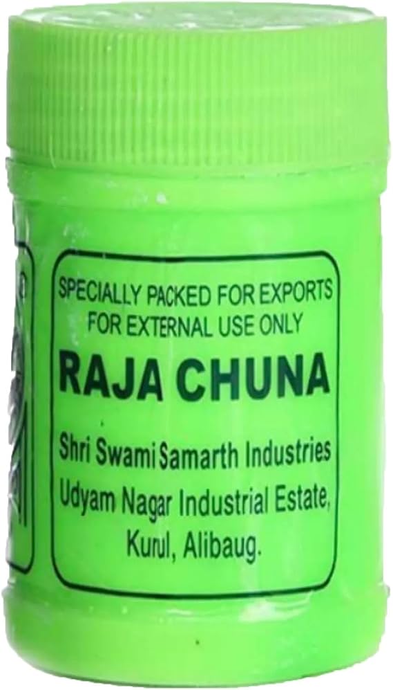 Raja Chuna Edible Lime 100g Best for Supari Paan Lime Chutney HerbsnSpiceit