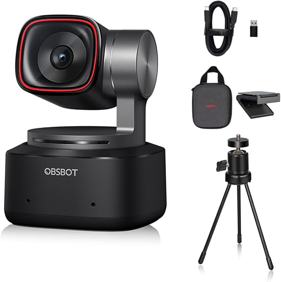 OBSBOT Tiny 2 AI-Powered PTZ 4K Webcam 1/1.5" CMOS