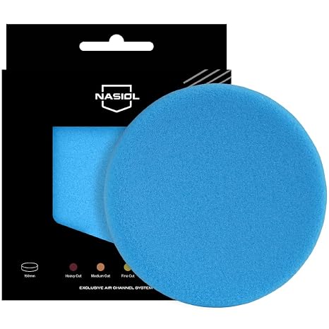 Nasiol Special Air Ducted Polishing Pad Blue-150 Mm-Softest Polishing Cake Polishing Sponge, Detailing, Auto Application Sponge, Applicator Sponge, Sanding And Polishing Polishing Pad